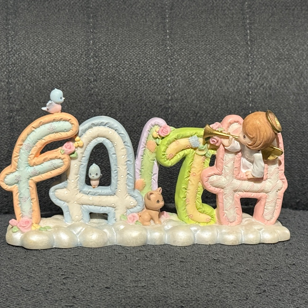Precious Moments by Enesco “Faith” Alphabet Faith Letters Figurine
